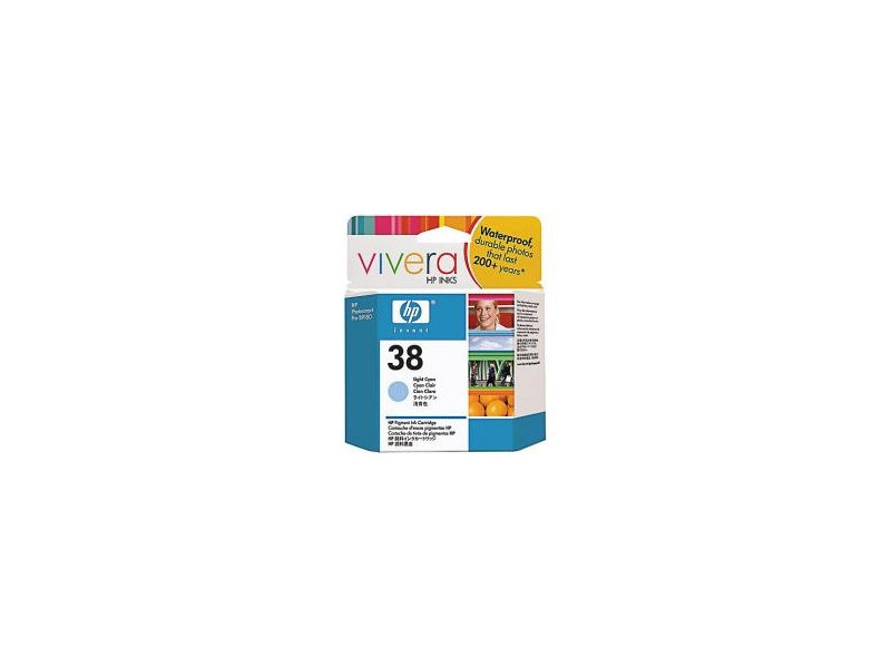Cartouche HP 38 - Cyan clair