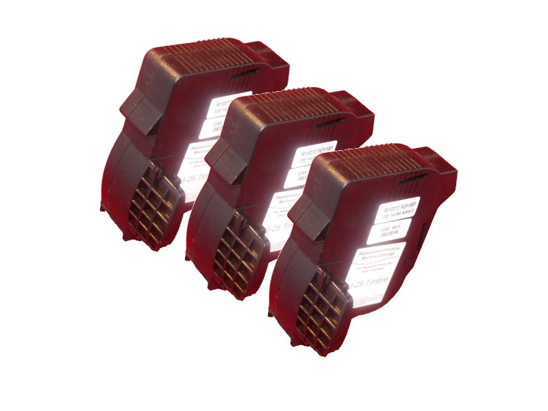 Pack de 3 Cartouches compatibles NeoPost IJ25 Tpmac et IJ10