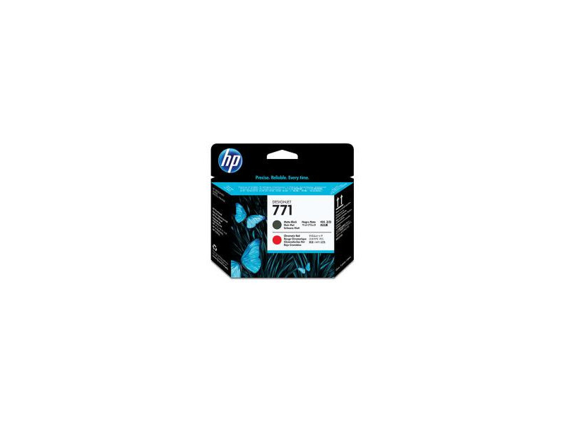 Tete impression HP 771 -  Noir mate/rouge
