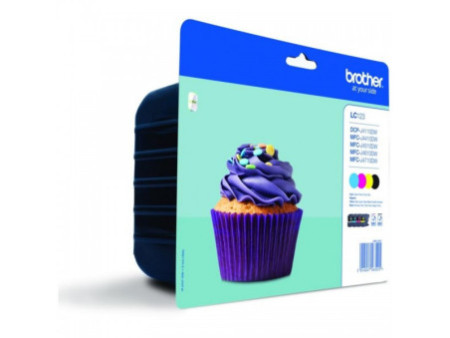 Pack de 4 Cartouches Brother LC-123 LC-123 (Noir + Cyan + Magenta + Jaune)