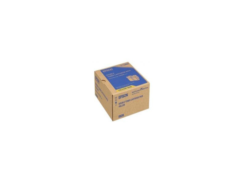 Toner Epson C13S050606 - Jaune (7.500 pages) pack 2 toners