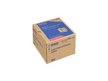 Toner Epson C13S050607 - Magenta (7.500 pages) - Pack 2 toners
