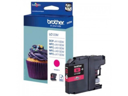 Cartouche Brother LC123M LC-123M - Magenta (600 pages)