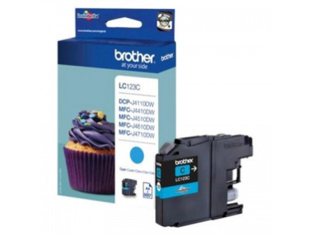 Cartouche Brother LC123C LC-123C - Cyan (600 pages)