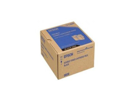 Toner Epson C13S050609 - Noir (6.500 pages) - Pack 2 toners