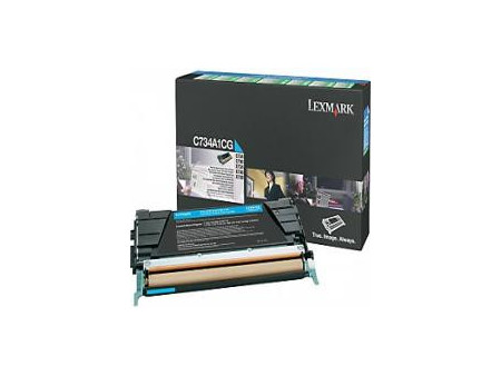 Toner lexmark C734A1CG - cyan (6.000 pages)