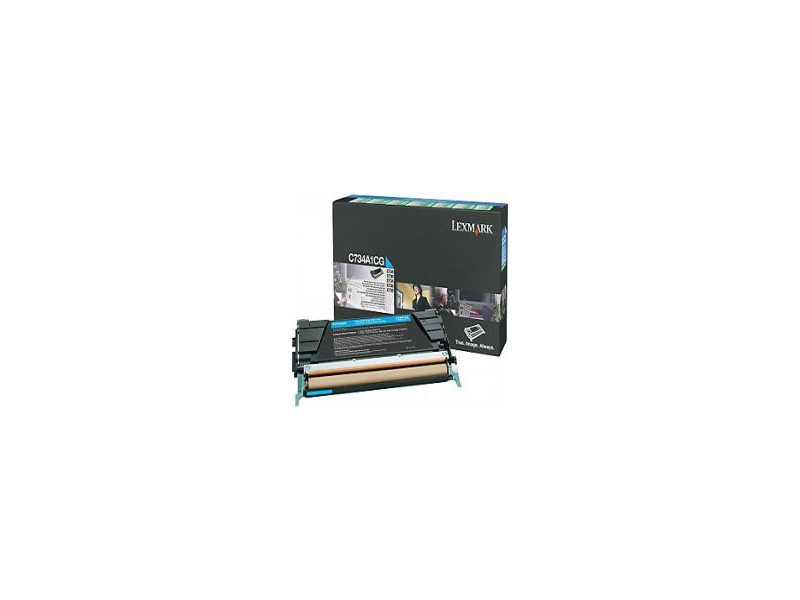 Toner lexmark C734A1CG - cyan (6.000 pages)