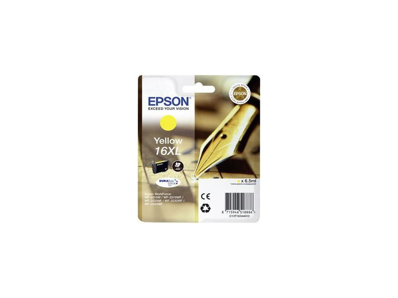 Cartouche Epson T1634 - Serie 16 - Jaune (450 pages)