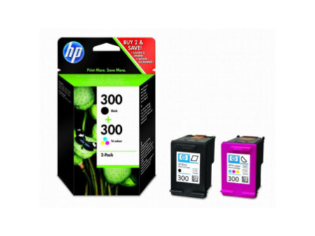 hewlett packard cartouche jet d'encre noir/couleur 300 pack 2 deskjet/f4580