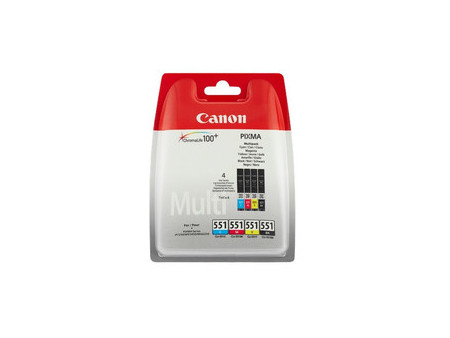 Multipack 4 cartouches CLI-551 BK/C/M/Y