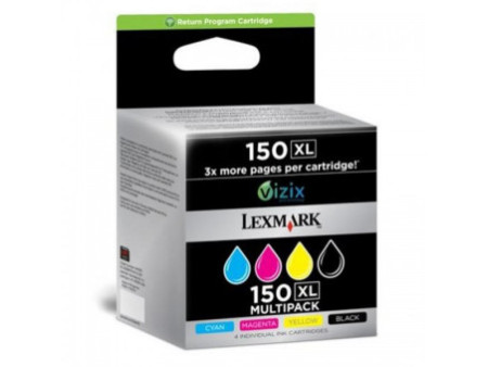 Multipack 4 Cartouches Lexmark 150XL (700 pages)