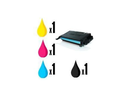 Lot de 4 Toners compatibles Samsung CLP-660