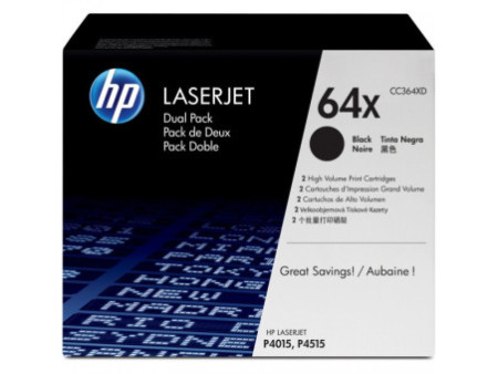 Toner HP CC364XD - Noir (48.000 pages) pack 2 toners