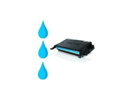 Toner compatible Samsung CLP-C660B - Cyan (5000 pages)