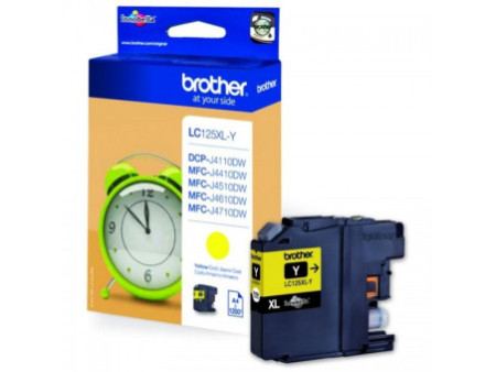 Cartouche Brother LC125 LC-125 Jaune XL (1.200 pages)