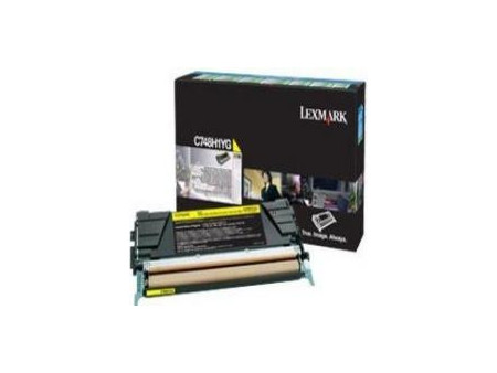 Toner Lexmark C748H1YG - Jaune (10.000 pages) retornable c748