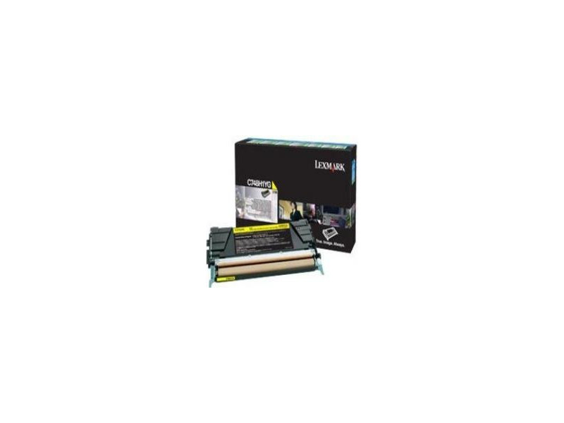 Toner Lexmark C748H1YG - Jaune (10.000 pages) retornable c748