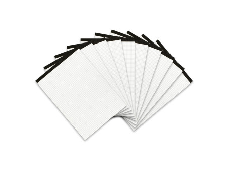 LANDRÉ Bloc-notes sans page de couverture, A4, 50 feuilles,