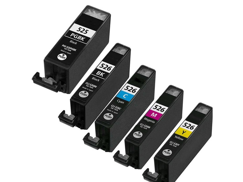 Multipack compatible 1x PGI-525 + 4x CLI-526