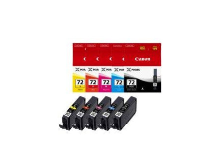 Cartouches Canon PGI-72 - Pack de 5 Cartouche (mbk/c/m/y/r)