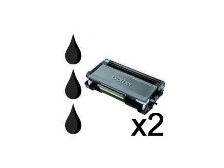Pack 2 Toners compatibles Brother TN3130 / TN3170