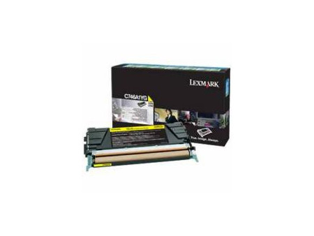Toner Lexmark C746A1YG - Jaune (7.000 pages) retornable c746/c748