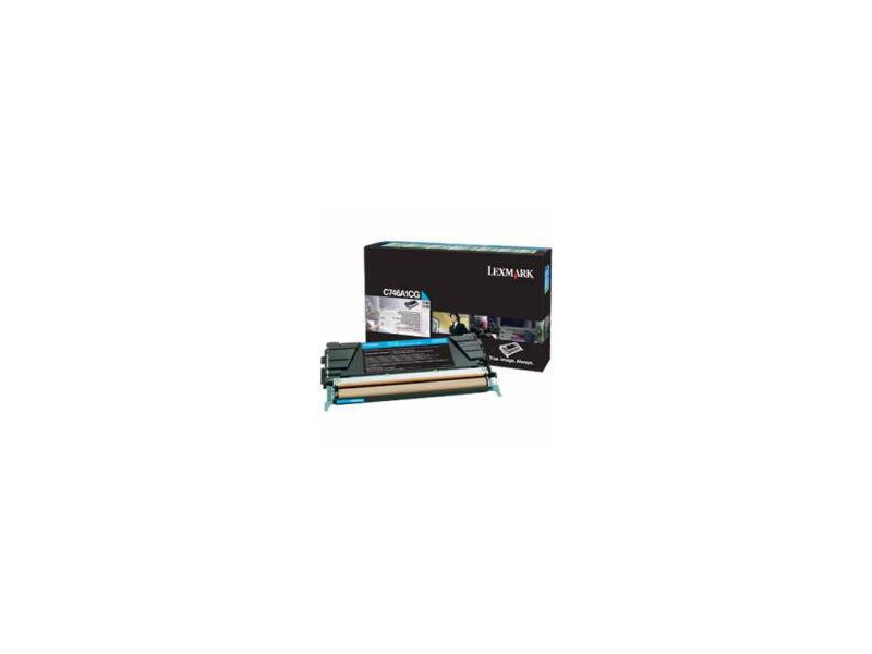 Toner Lexmark C746A1CG - Cyan (7.000 pages) retornable c746/c748