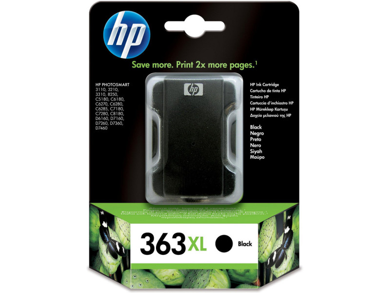 Cartouche Jet d'encre HP N°363XL Noir
