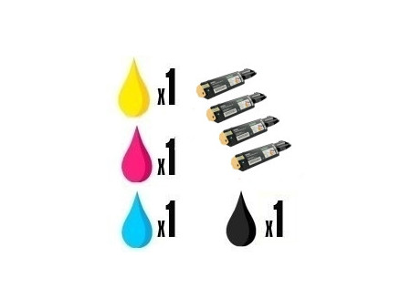 Pack de 4 Toners compatibles EPSON ACULASER CX21N/NC/NF/NFC/NFT/NFCT