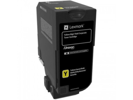 lexmark toner laser jaune 12.000 pages retornable cs725
