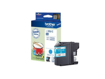 Cartouche Brother LC22UC - Cyan - 2400 pages
