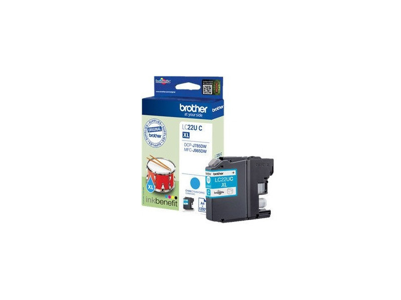 Cartouche Brother LC22UC - Cyan - 2400 pages
