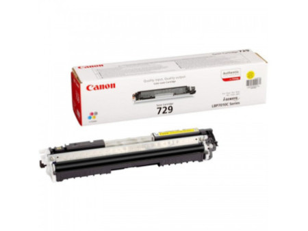 CANON TONER LASER JAUNE 729Y 1.200 PAGES I-SENSYS LBP/7010C/7018C