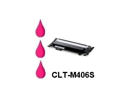 Toner compatible Samsung CLT-M406S - Magenta (1.000 pages)