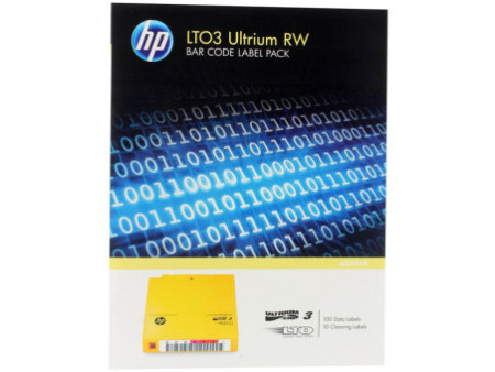 hewlett packard etiquette lto ultrium 3 100 etiquette