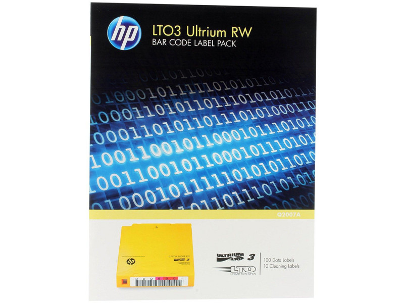 hewlett packard etiquette lto ultrium 3 100 etiquette