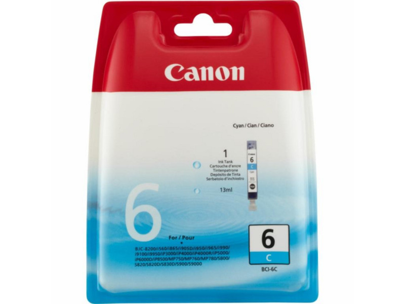 Cartouche Jet d'encre CANON N°6 Cyan