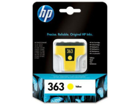 Cartouche Jet d'encre HP N°363 Jaune