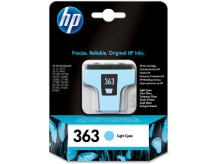 Cartouche Jet d'encre HP N°363 Cyan Clair