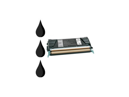 Toner compatible Lexmark C5222KS - Noir (8.000 pages)