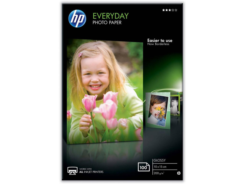 papier HP CR757A jet d'encre glossy - 10x15 100 feuilles