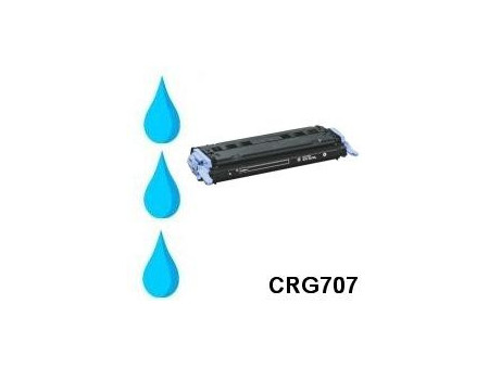 Toner compatible Canon CRG707 - Cyan