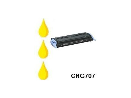 Toner compatible Canon CRG707 - Jaune