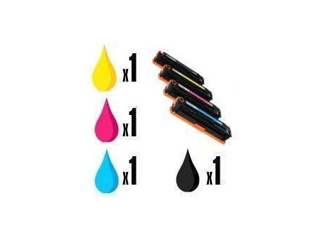 Pack de 4 Toners compatibles Canon CRG707