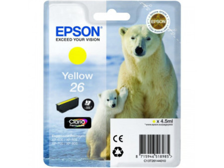 Cartouche Epson T26 T2614 - Jaune (300 pages)
