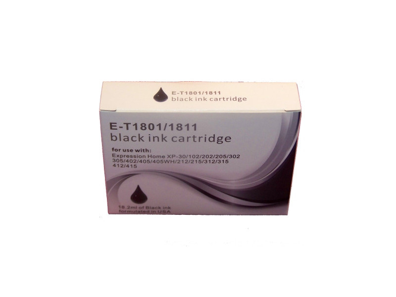 Cartouche compatible Epson T1801 T1811 XL - Noir (450 pages)