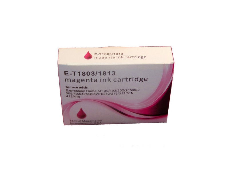 Cartouche compatible Epson T1803 T1813 XL - Magenta (450 pages)