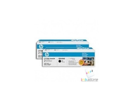 Toner laser HP Noir CB540A - 2.200 pages (pack 2)