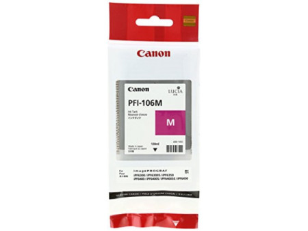 canon cartouche jet d'encre magenta pfi-106 130ml ipf/6300/6400/6450/8400/9400/9400s