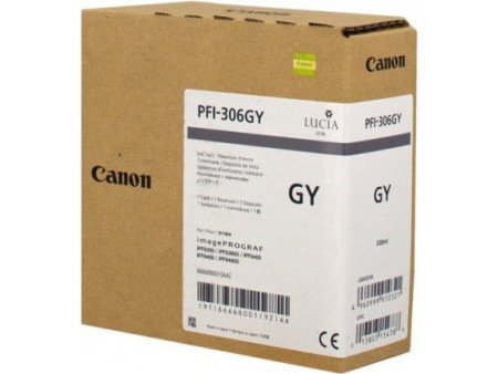 canon cartouche jet d'encre gris pfi-306 330ml ipf/8300/6400/6450/8400/9400/9400s